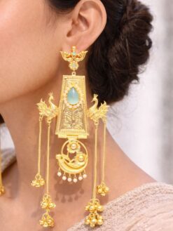 Kashmiri Earring stylish brass jewelry design