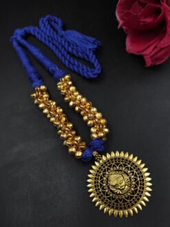 Thread Necklace stylish brass jewelry design