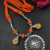 Ethnic Oxidized Necklace stylish brass jewelry design