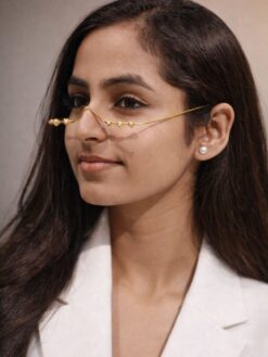 Floral Design Kashmiri Facelet stylish brass jewelry design