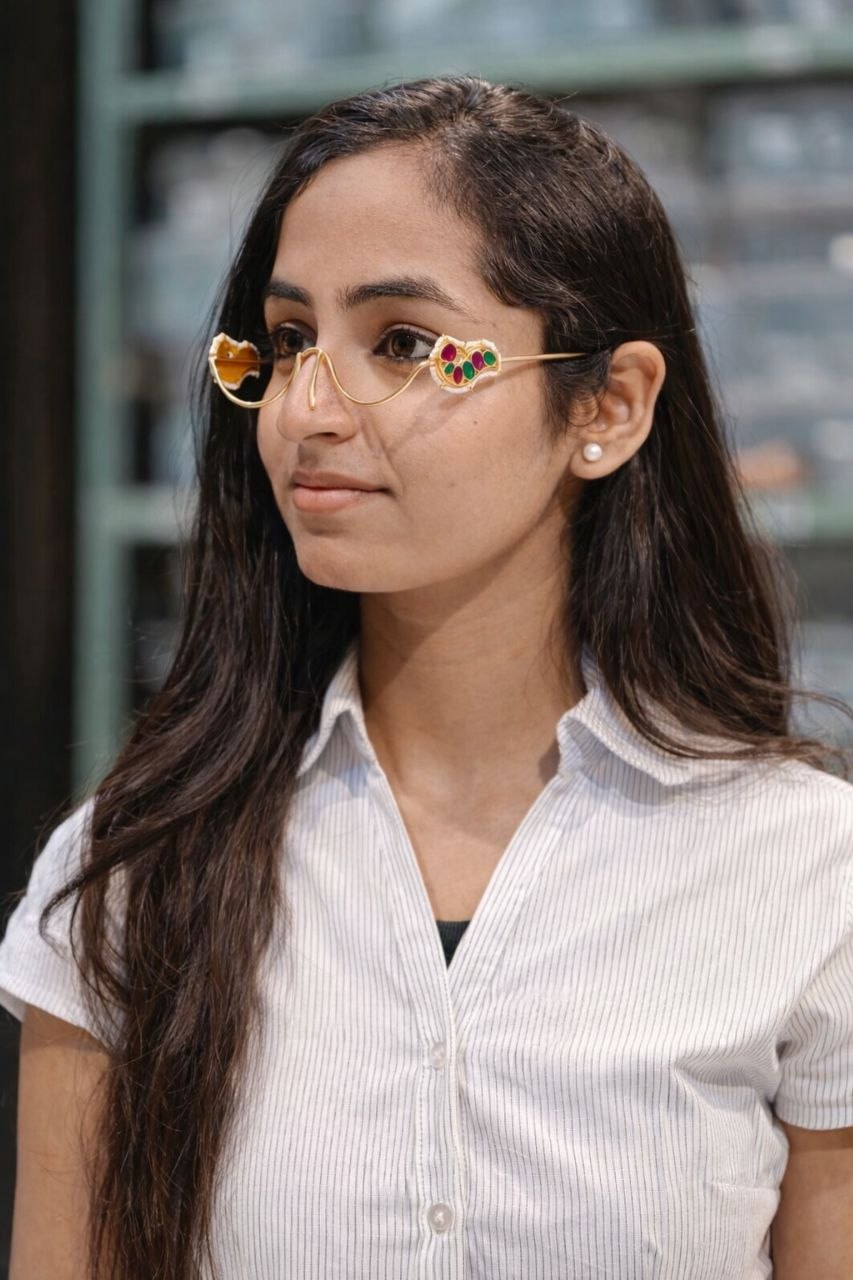 Beautiful Peacock Kashmiri Facelets Elegant Jewelry for Ethnic Look 3 Peacock Kashmiri Facelets stylish brass jewelry design