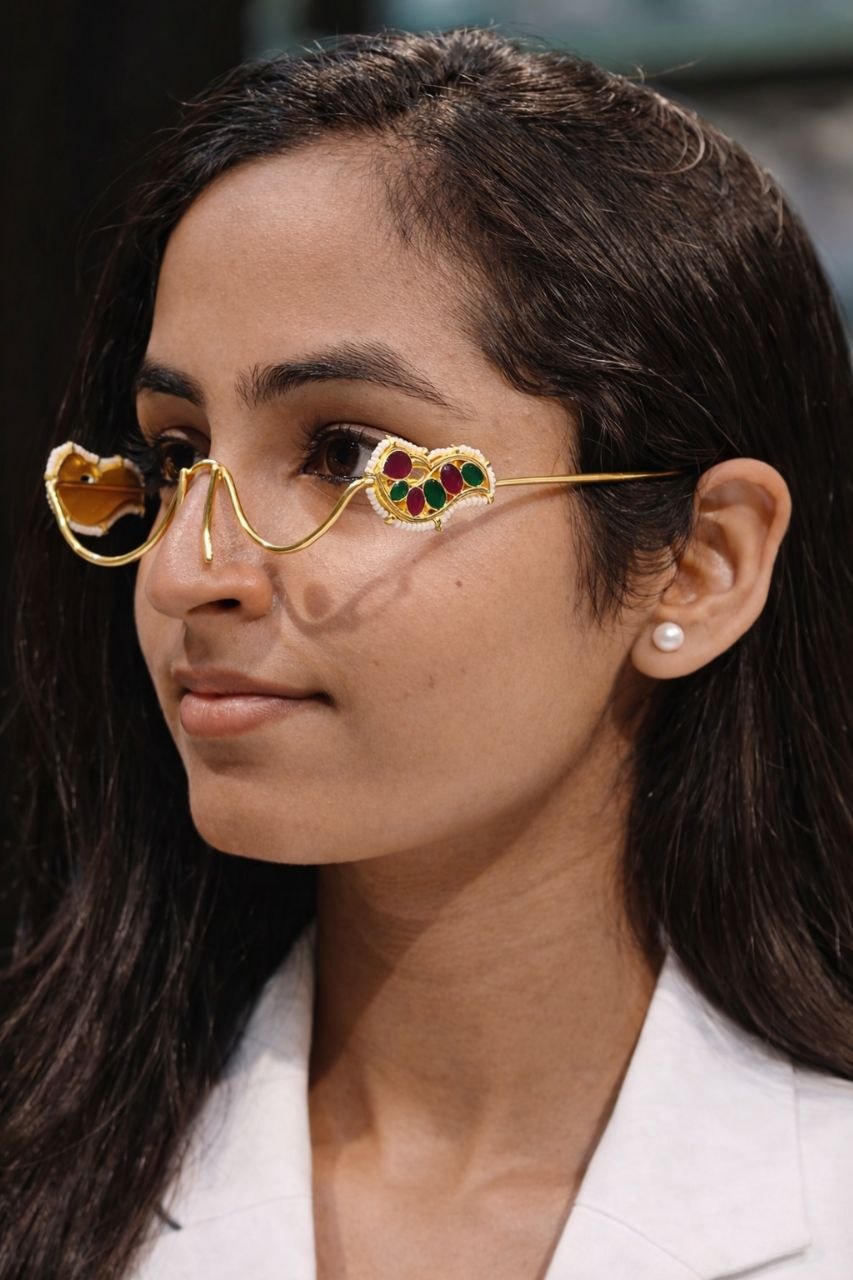 Beautiful Peacock Kashmiri Facelets Elegant Jewelry for Ethnic Look 1 Peacock Kashmiri Facelets stylish brass jewelry design