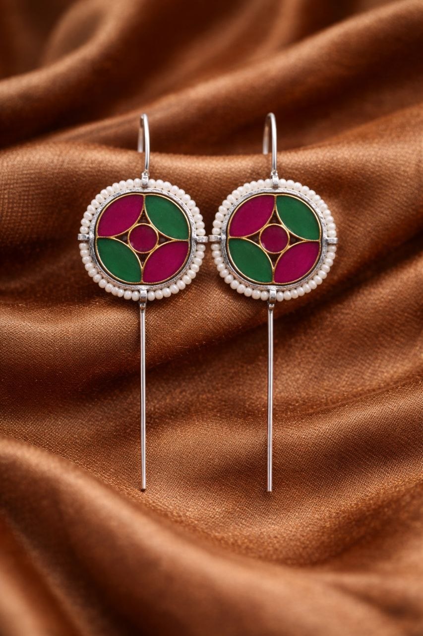 Round Handmade Earcuff Unique Stylish Jewelry for Modern Look 5 Round Handmade Earcuff stylish brass jewelry design