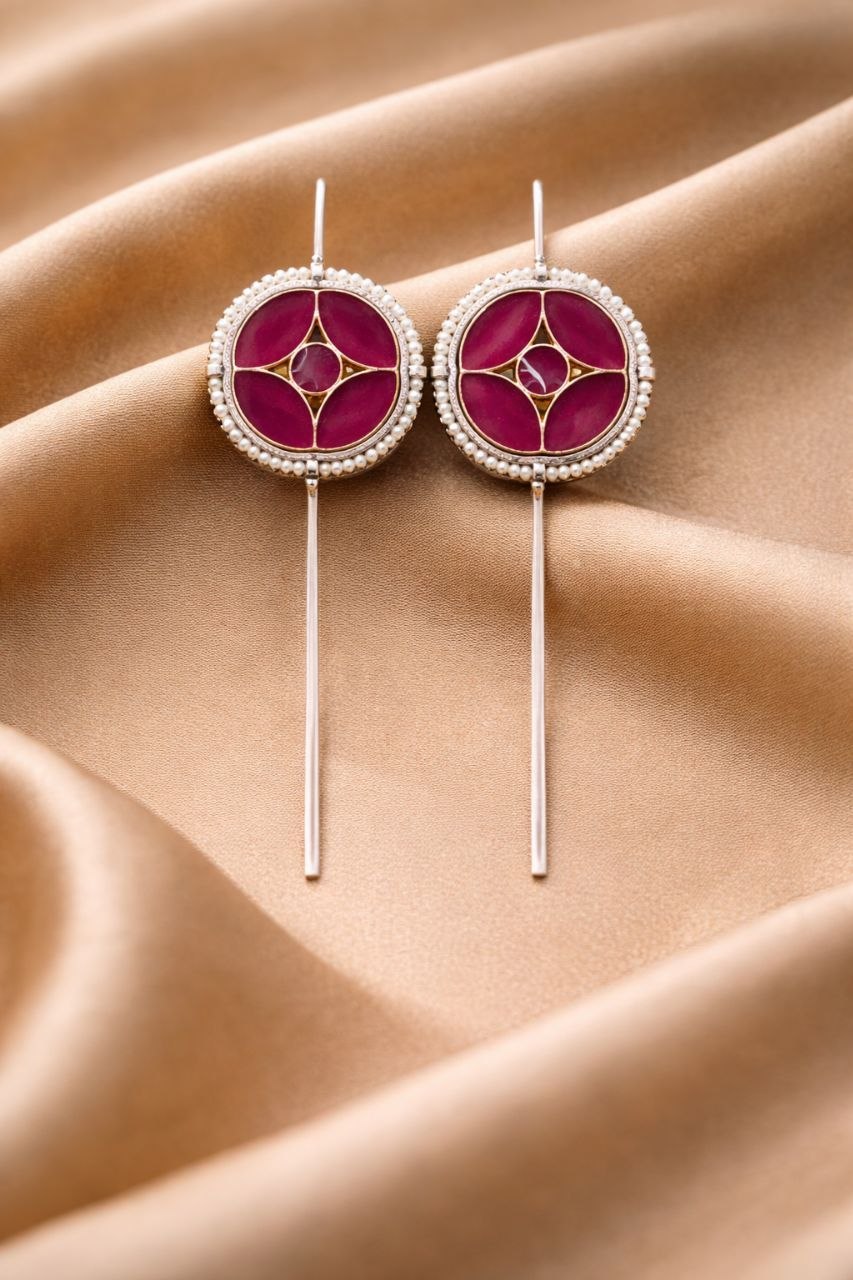 Round Handmade Earcuff Unique Stylish Jewelry for Modern Look 4 Round Handmade Earcuff stylish brass jewelry design