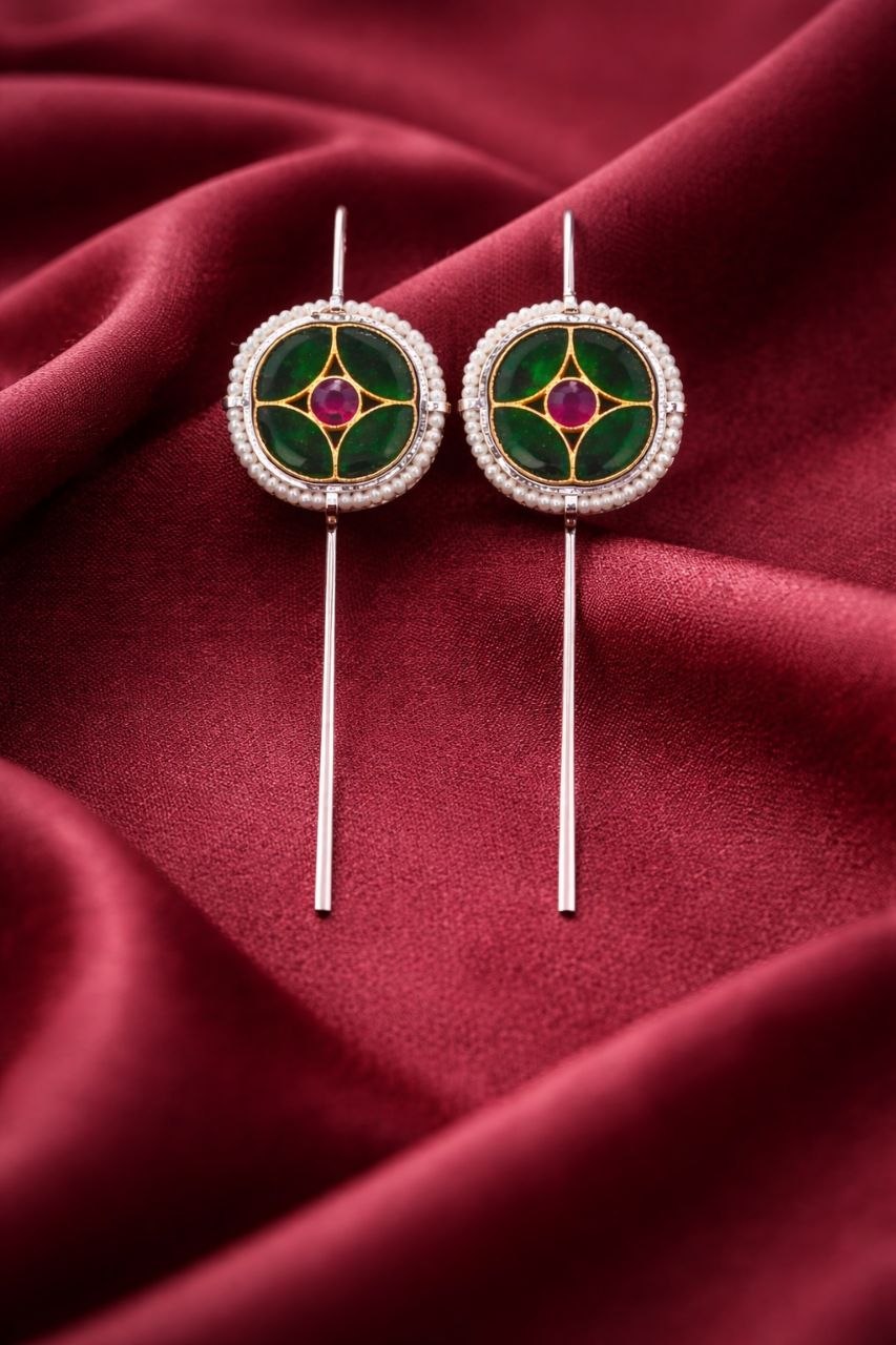 Round Handmade Earcuff Unique Stylish Jewelry for Modern Look 2 Round Handmade Earcuff stylish brass jewelry design