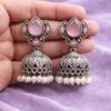Silver Drop Jhumka stylish brass jewelry design