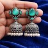 Silver Drop Jhumka stylish brass jewelry design