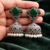 Silver Drop Jhumka stylish brass jewelry design