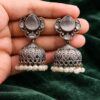 Silver Drop Jhumka stylish brass jewelry design