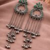 Silver Kashmiri Earring stylish brass jewelry design