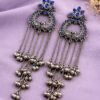 Silver Kashmiri Earring stylish brass jewelry design