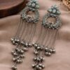 Silver Kashmiri Earring stylish brass jewelry design
