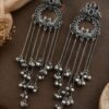 Silver Kashmiri Earring stylish brass jewelry design