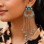 Silver Kashmiri Earring Gorgeous Traditional Jewelry for Graceful Ethnic Style
