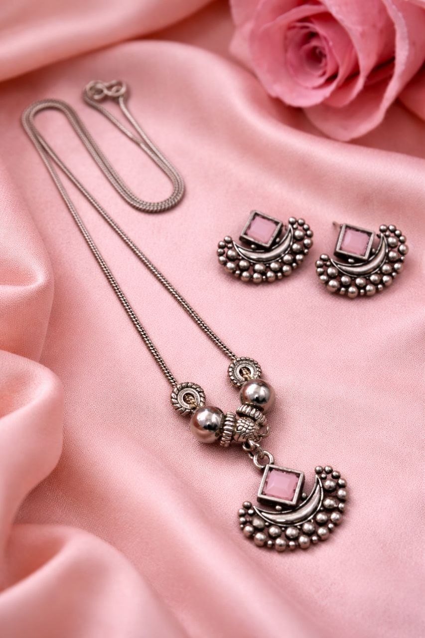 Half Moon Necklace Set Dazzling Jewelry for Party Wear Look 5 Half Moon Necklace Set stylish brass jewelry design