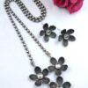 Designer Flower Necklace Set Jewelry for Beautiful Party Wear Look 12 Flower Necklace Set stylish brass jewelry design