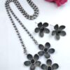 Designer Flower Necklace Set Jewelry for Beautiful Party Wear Look 10 Flower Necklace Set stylish brass jewelry design