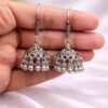 Silver Jhumka Earring Traditional Jewelry for Light Weight Ethnic Look 5 Silver Jhumka Earring stylish brass jewelry design