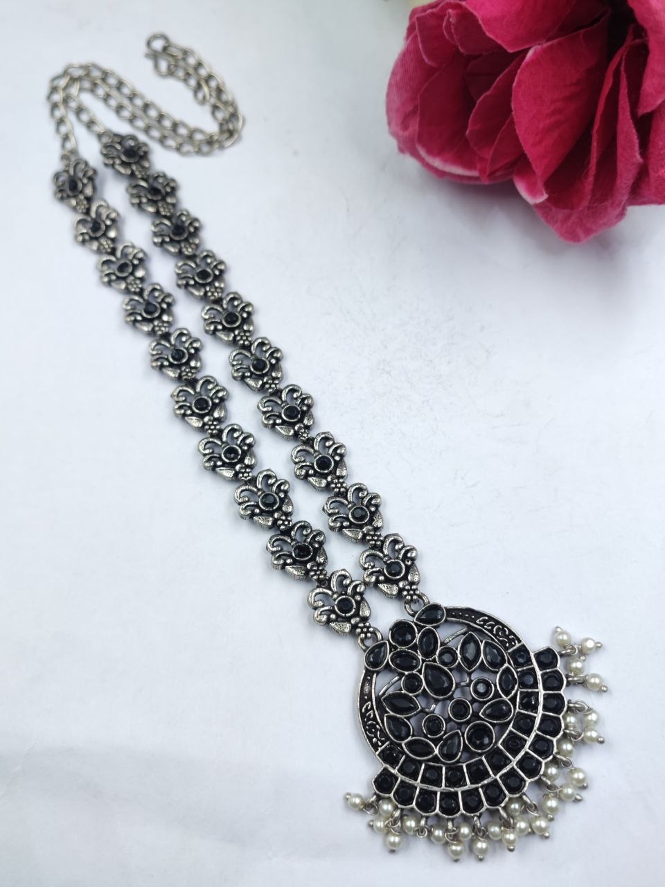 Designer Floral Art Necklace Traditional Jewelry for Light Weight Ethnic Style 9 Floral Art Necklace stylish brass jewelry design