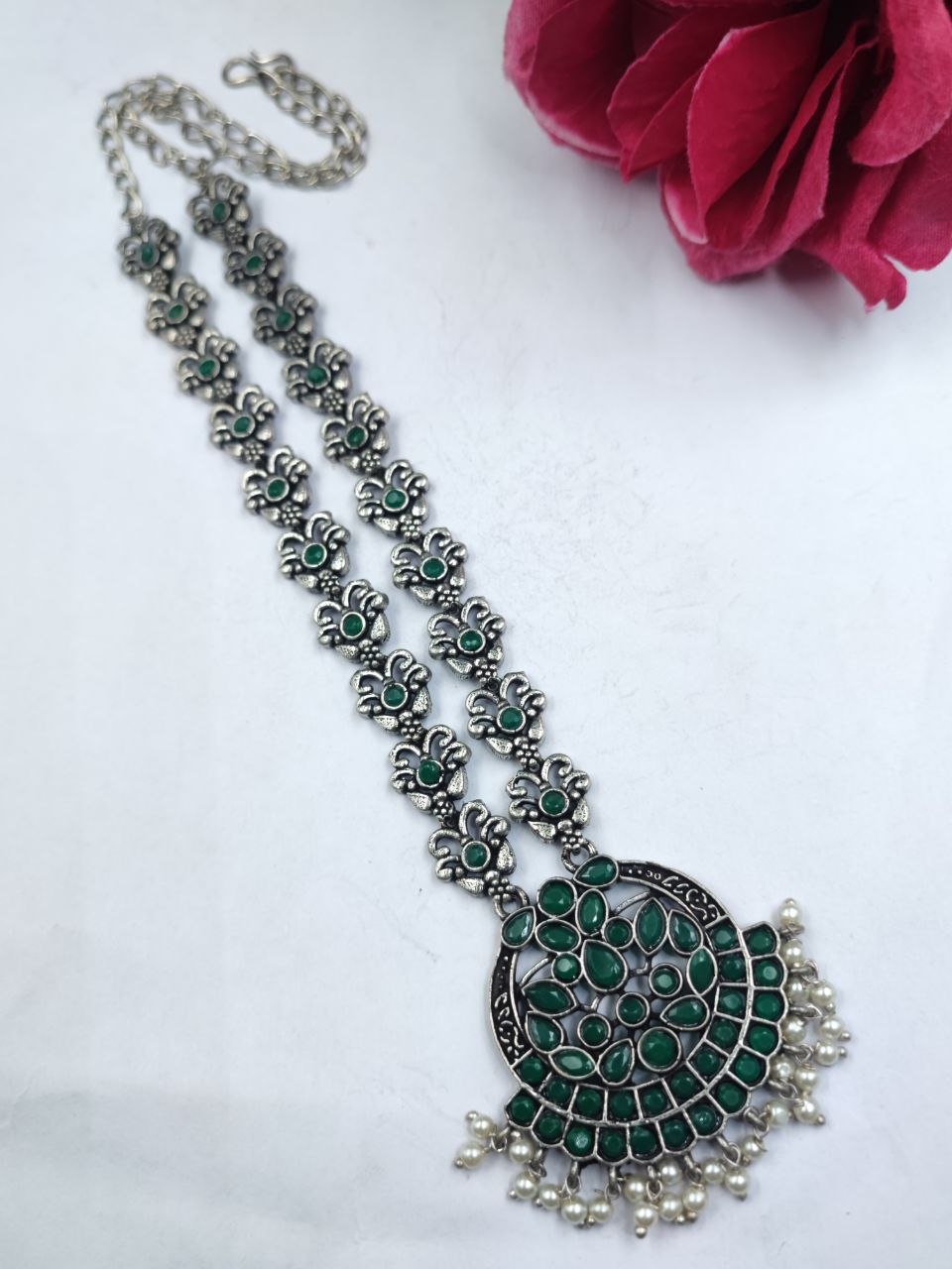 Designer Floral Art Necklace Traditional Jewelry for Light Weight Ethnic Style 5 Floral Art Necklace stylish brass jewelry design