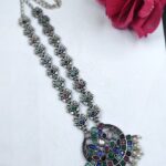 Designer Floral Art Necklace Traditional Jewelry for Light Weight Ethnic Style - "Multi"