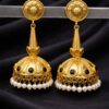 Gold Plated Jhumka Earring stylish brass jewelry design