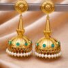 Gold Plated Jhumka Earring stylish brass jewelry design