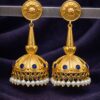 Gold Plated Jhumka Earring stylish brass jewelry design