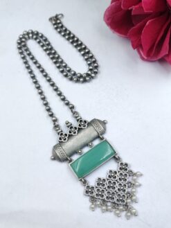 Oxidized Necklace stylish brass jewelry design