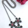 Floral Art Necklace stylish brass jewelry design