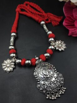 Pendant Thread Necklace stylish brass jewelry design