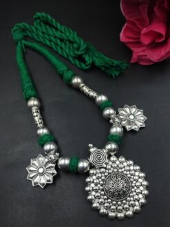 Thread Necklace stylish brass jewelry design