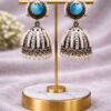 Oxidized Jhumka Earring stylish brass jewelry design