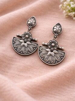 Antique Floral Dangler stylish brass jewelry design