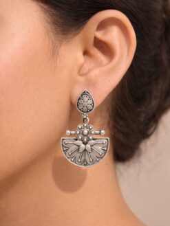 Antique Floral Dangler stylish brass jewelry design