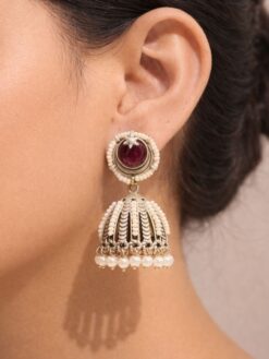 Oxidized Jhumka Earring stylish brass jewelry design