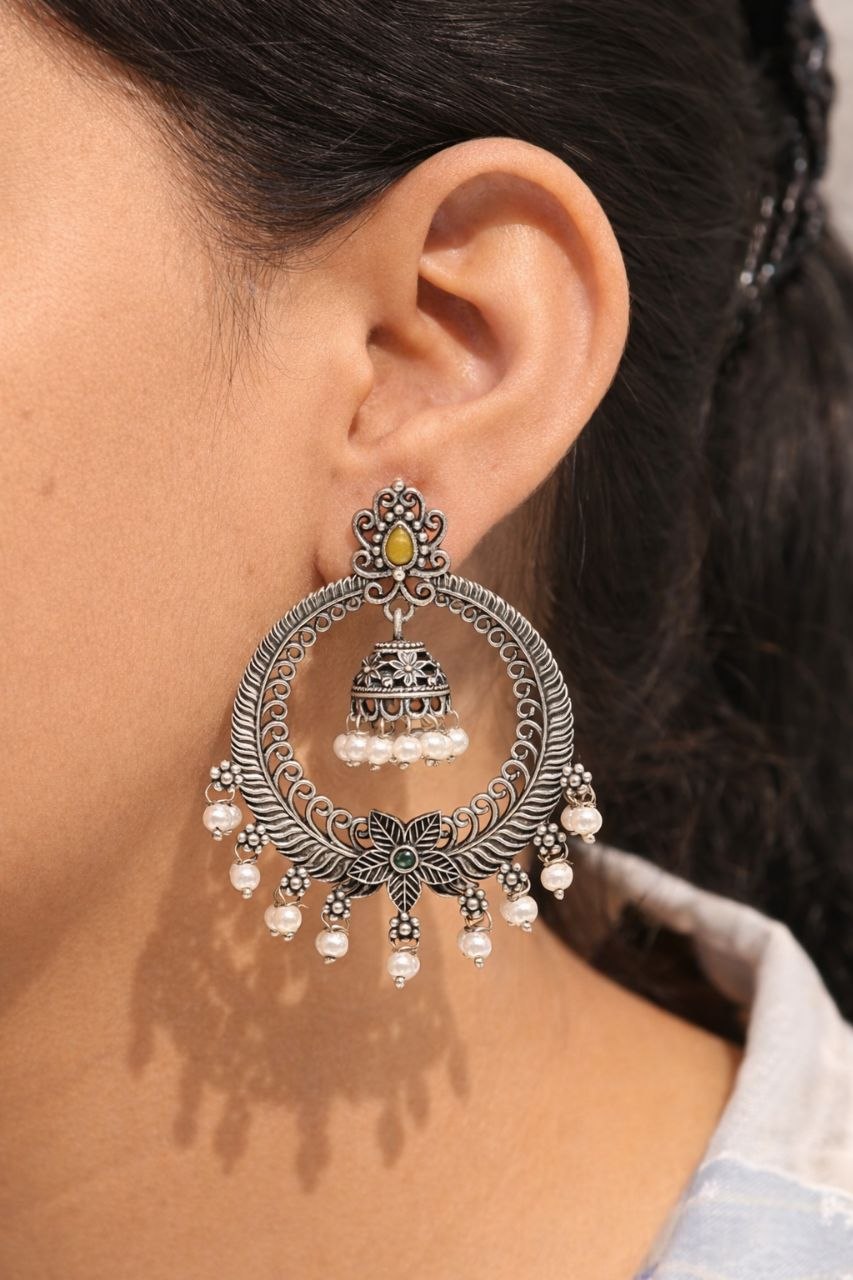 Beautiful Dangler Jhumki Earring Traditional Jewelry for Stylish Look 1 Dangler Jhumki Earring stylish brass jewelry design