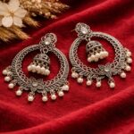 Beautiful Dangler Jhumki Earring Traditional Jewelry for Stylish  Look - "White"
