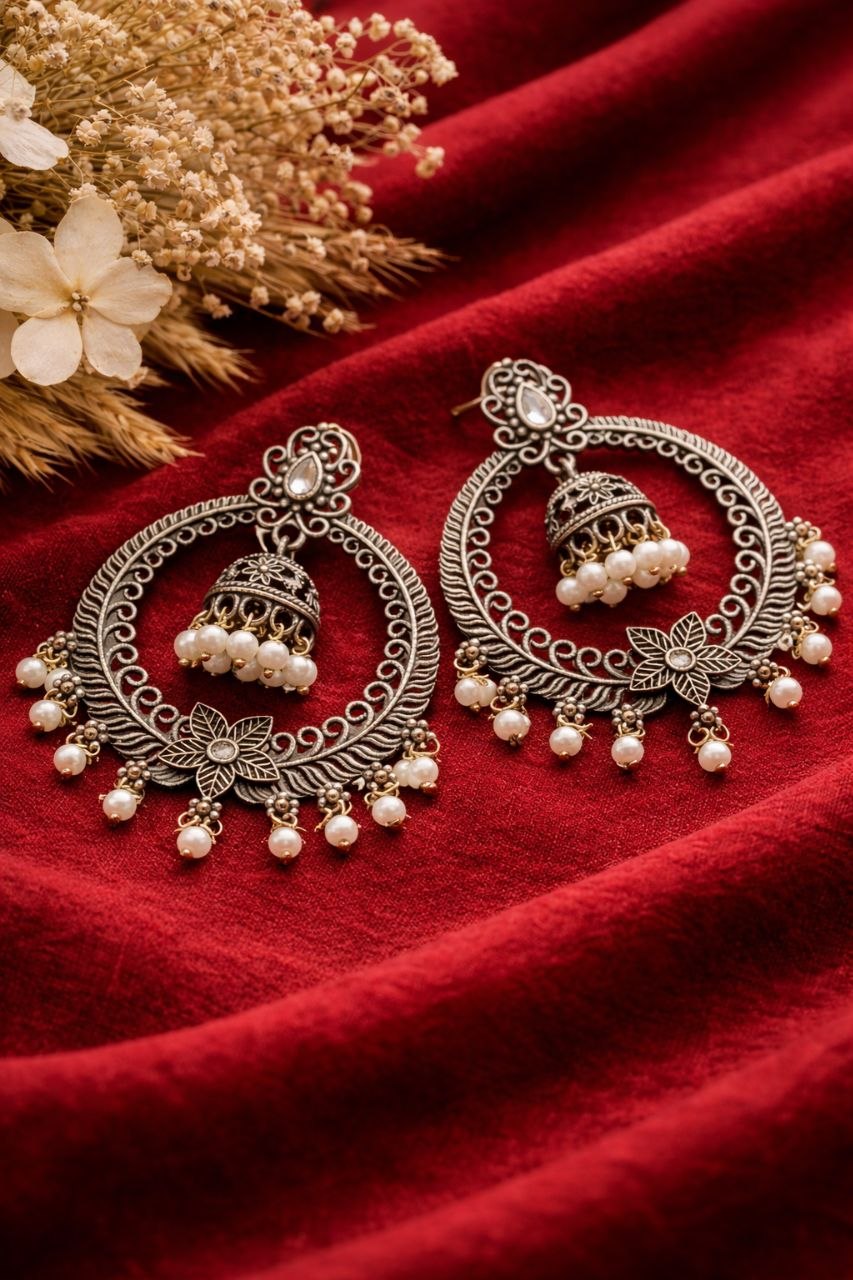 Beautiful Dangler Jhumki Earring Traditional Jewelry for Stylish Look 5 Dangler Jhumki Earring stylish brass jewelry design