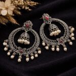 Beautiful Dangler Jhumki Earring Traditional Jewelry for Stylish  Look - "Red"