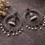 Beautiful Dangler Jhumki Earring Traditional Jewelry for Stylish  Look - "Black"