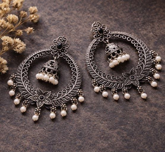 Beautiful Dangler Jhumki Earring Traditional Jewelry for Stylish Look 2 Dangler Jhumki Earring stylish brass jewelry design