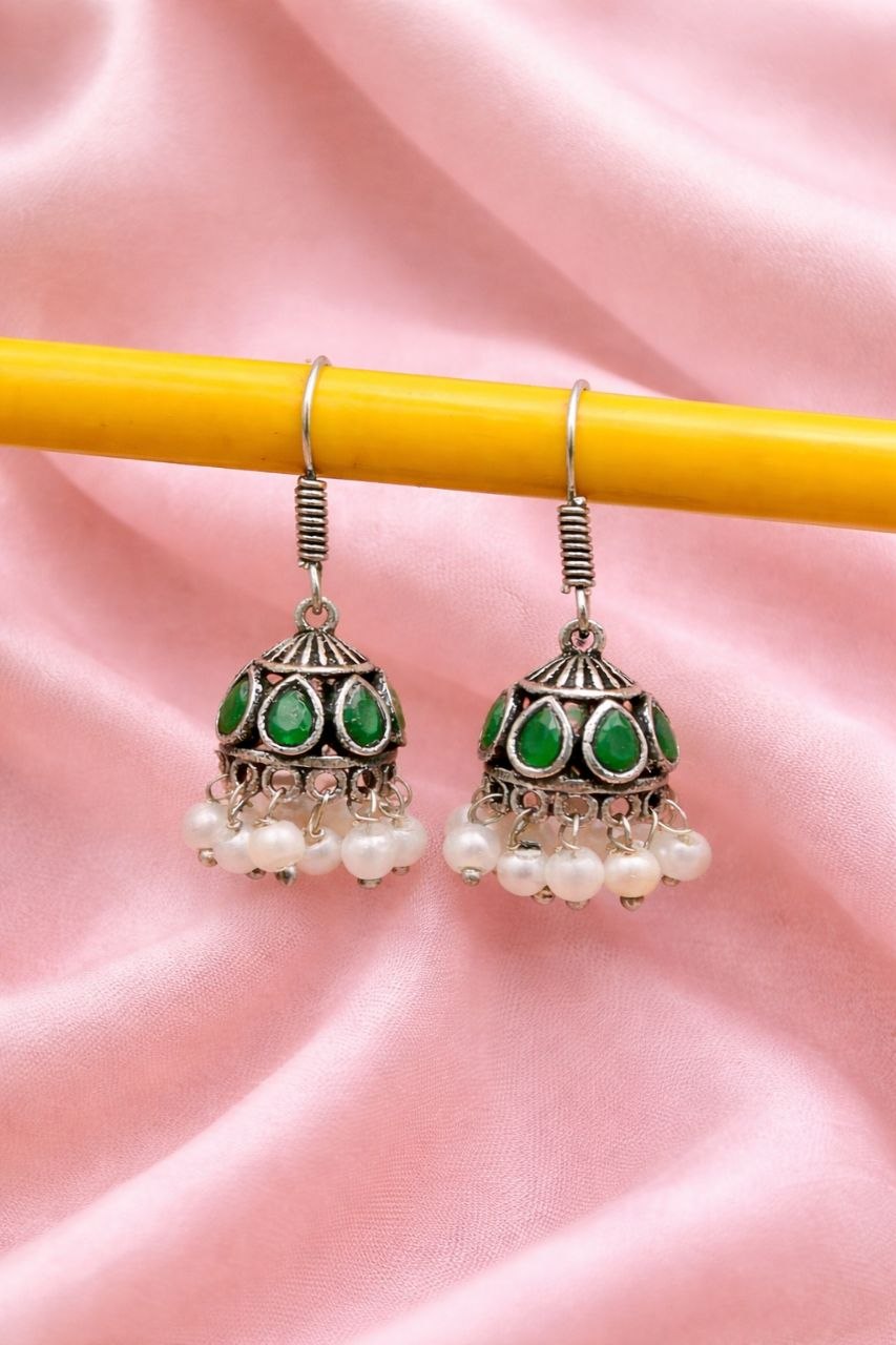 Unique Jhumki Earring Jewelry for Light Weight Party Look 3 Jhumki Earring stylish brass jewelry design