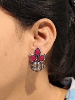 Charming Studs Earring stylish brass jewelry design