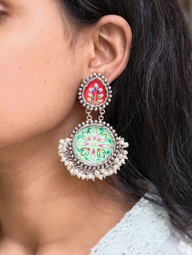 Oxidized Handmade Earring Stunning Jewelry for Gorgeous Look