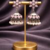Silver Jhumka Earring Traditional Jewelry for Pearl Work Detailing 4 Silver Jhumka Earring stylish brass jewelry design