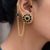 Floral Handmade Earcuff stylish brass jewelry design