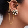 Floral Handmade Earcuff stylish brass jewelry design