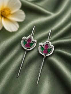 Meena Kari Earcuff stylish brass jewelry design