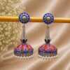 Meena Kari Jhumka Earring stylish brass jewelry design